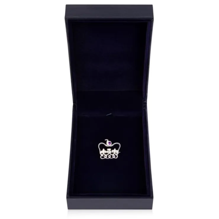 Platinum Jubilee Limited Edition Silver Brooch*Royal Collection Shop New